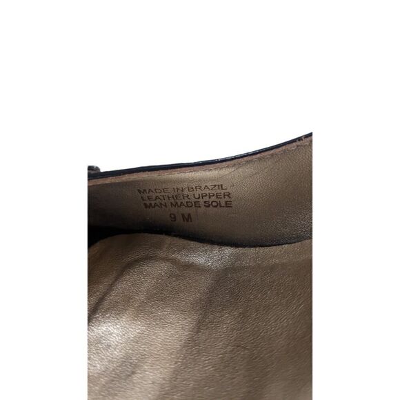 Lilly Pulitzer Platform Wedge Black Patent Leather‎ Peep Toe Shoe Size 9 - Picture 7 of 8